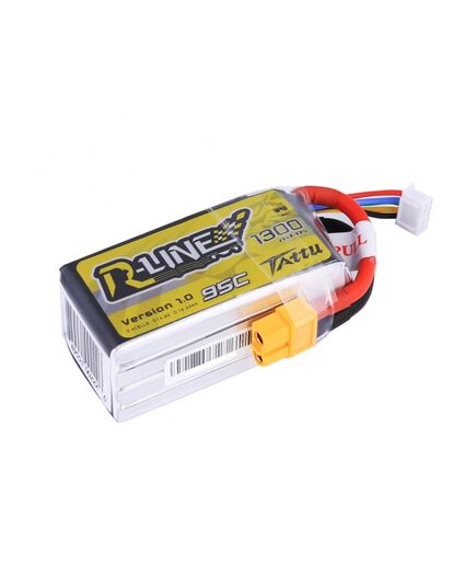Аккумулятор Tattu R-Line V1.0 1300мАч 14,8В 95C 4S1P LiPo, изображение 2