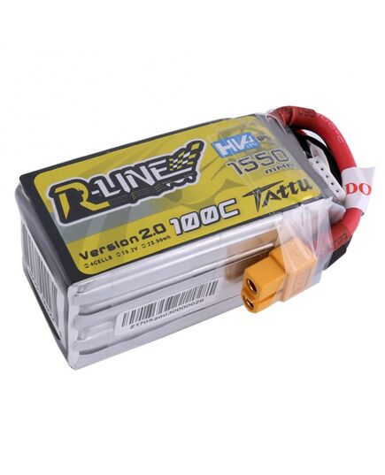 Аккумулятор Tattu R-Line V2.0 1550мАч 4S 100C LiHV (XT60), изображение 2