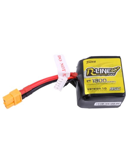 Аккумулятор Tattu R-Line V1.0 1300мАч 14,8В 95C 4S1P LiPo (квадратный), изображение 2