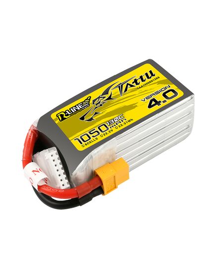 Аккумулятор Tattu R-Line V4.0 1050мАч 130C 6S LiPo (XT60), изображение 4 Аккумулятор Tattu R-Line V4.0 1050мАч 130C 6S LiPo (XT60), изображение 4