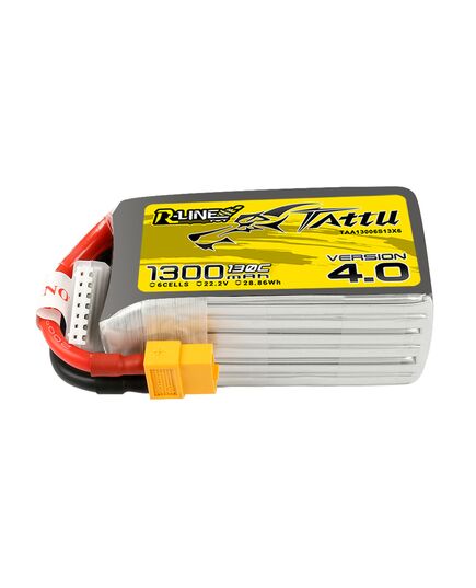 Аккумулятор Tattu R-Line V4.0 1300мАч 6S 130C LiPo (XT60)