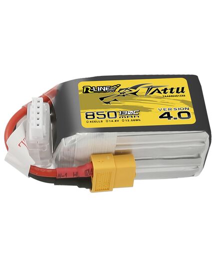 Аккумулятор Tattu R-Line V4.0 850мАч 4S 130C LiPo (XT60)