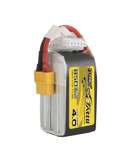 Аккумулятор Tattu R-Line V4.0 850мАч 4S 130C LiPo (XT60), изображение 3 Аккумулятор Tattu R-Line V4.0 850мАч 4S 130C LiPo (XT60), изображение 3