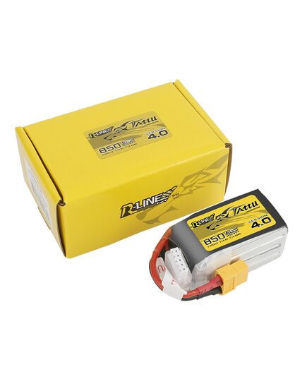 Аккумулятор Tattu R-Line V4.0 850мАч 4S 130C LiPo (XT60), изображение 5 Аккумулятор Tattu R-Line V4.0 850мАч 4S 130C LiPo (XT60), изображение 5