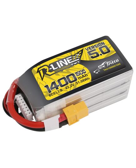 Аккумулятор Tattu R-Line V5.0 1400мАч 6S 150C LiPo (XT60)