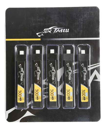 Аккумуляторы Tattu 300мАч 1S 75C LiHV (BT2.0) (5 шт.), изображение 3 Аккумуляторы Tattu 300мАч 1S 75C LiHV (BT2.0) (5 шт.), изображение 3