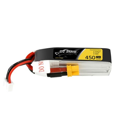 Аккумулятор Tattu 450мАч 3S 75C LiPo (Удлинённый) (XT30)