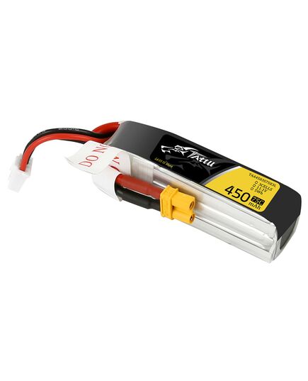 Аккумулятор Tattu 450мАч 3S 75C LiPo (Удлинённый) (XT30), изображение 3 Аккумулятор Tattu 450мАч 3S 75C LiPo (Удлинённый) (XT30), изображение 3