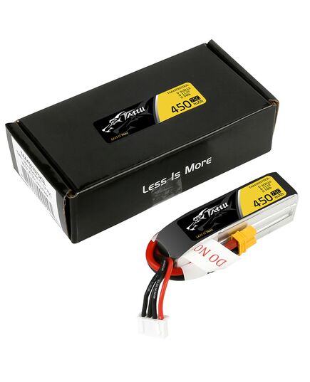 Аккумулятор Tattu 450мАч 3S 75C LiPo (Удлинённый) (XT30), изображение 5 Аккумулятор Tattu 450мАч 3S 75C LiPo (Удлинённый) (XT30), изображение 5