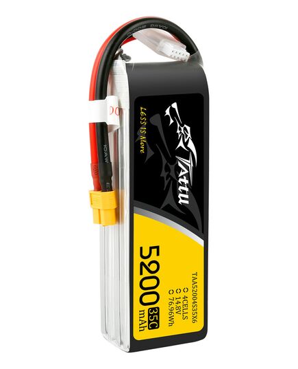 Аккумулятор Tattu 5200мАч 4S 35C LiPo (XT60), изображение 2