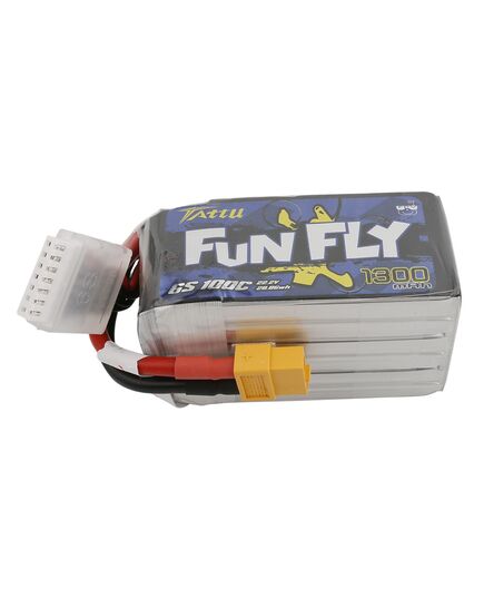 Аккумулятор Tattu FunFly 1300мАч 6S 100C LiPo (XT60), изображение 3
