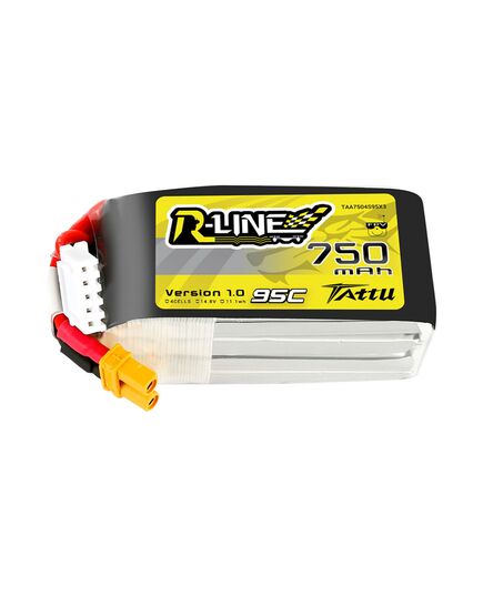 Аккумулятор Tattu R-Line 750мАч 4S 95C LiPo (XT30), изображение 3