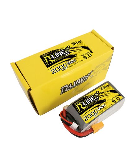 Аккумулятор Tattu R-Line V3.0 2000мАч 4S 120C LiPo (XT60), изображение 4 Аккумулятор Tattu R-Line V3.0 2000мАч 4S 120C LiPo (XT60), изображение 4