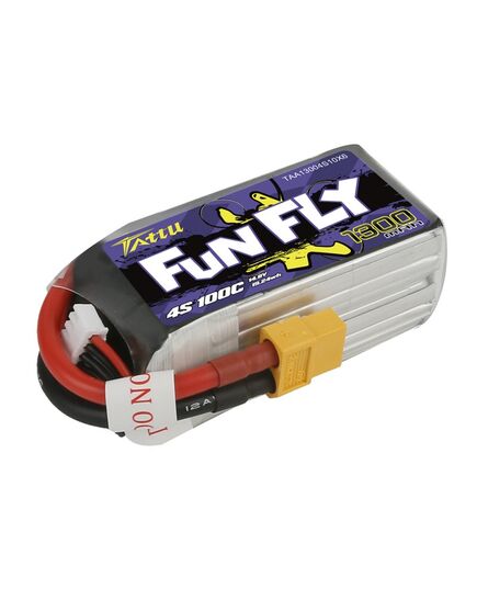 Аккумулятор Tattu FunFly 1300мАч 4S 100C LiPo (XT60), изображение 2