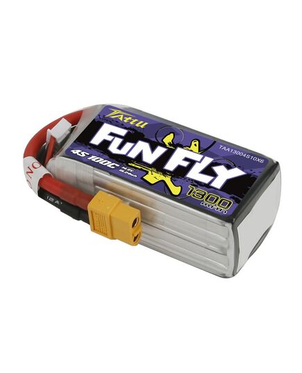 Аккумулятор Tattu FunFly 1300мАч 4S 100C LiPo (XT60), изображение 3