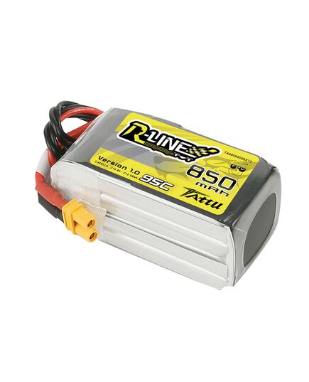 Аккумулятор Tattu R-Line V1.0 850мАч 4S 95C LiPo (XT30), изображение 2 Аккумулятор Tattu R-Line V1.0 850мАч 4S 95C LiPo (XT30), изображение 2